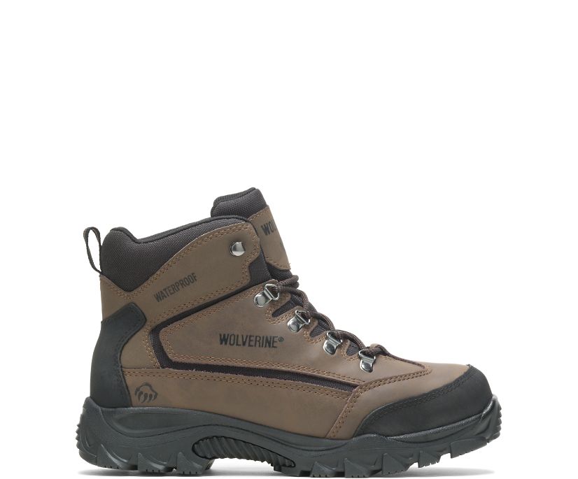 Bottes Wolverine Spencer Waterproof Hiking Homme - Marron/Noir (GUE234189)